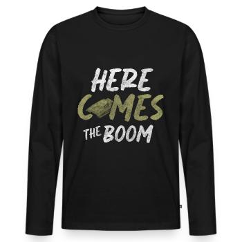 Military Weapons - Men's Premium Organic Long Sleeve Shirt - black - Front - Nico (187cm)