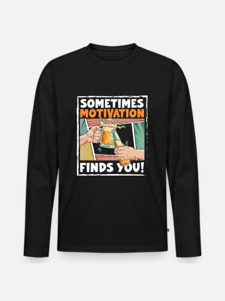 Comic Sprechblase Bunt - Männer Premium Bio Langarmshirt - Schwarz