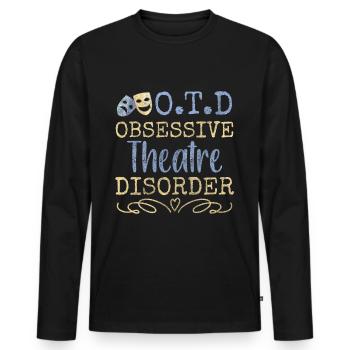Stage Actress Artist - Men's Premium Organic Long Sleeve Shirt - black - Front - Nico (187cm)