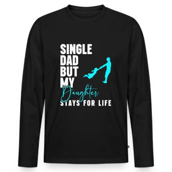 Solo Relationship Humor - Men's Premium Organic Long Sleeve Shirt - black - Front - Nico (187cm)