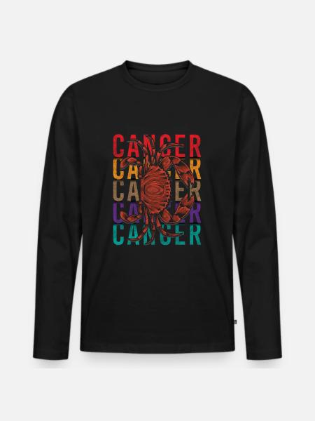 Horoscope Zodiac June - Men's Premium Organic Long Sleeve Shirt - black