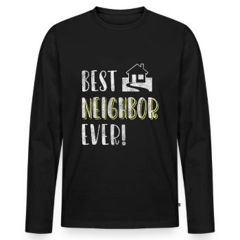 Neighbors Humor Alcohol Apartment - Men's Premium Organic Long Sleeve Shirt - black - Front - Nico (187cm)
