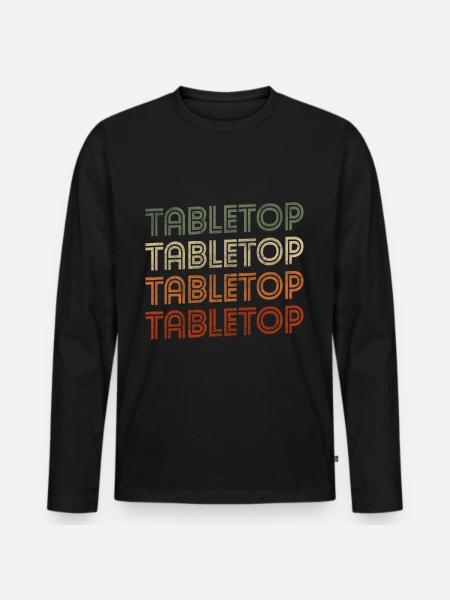 Tabletop Role Playing Game - Men's Premium Organic Long Sleeve Shirt - black