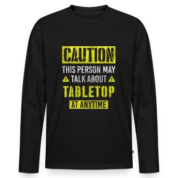 Play Role Playing Strategy - Men's Premium Organic Long Sleeve Shirt - black - Front - Nico (187cm)