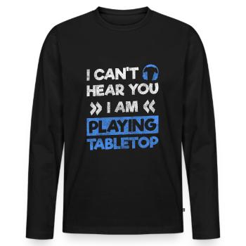 Games Geek Winner Strategy - Men's Premium Organic Long Sleeve Shirt - black - Front - Nico (187cm)