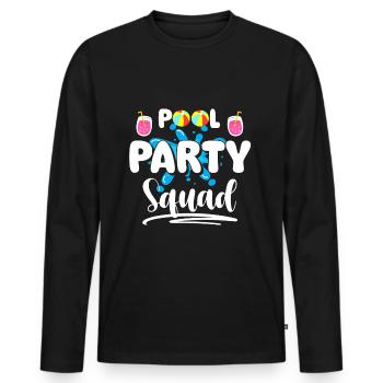Party Partymonster Sommer - Männer Premium Bio Langarmshirt - Schwarz - Vorne - Nico (187cm)
