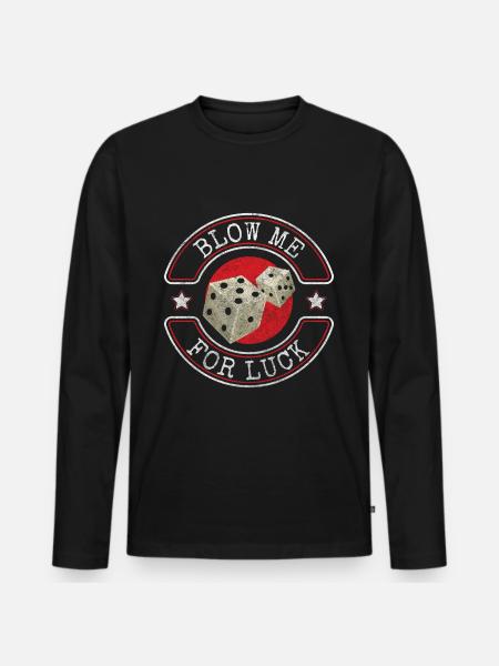 Players All In - Men's Premium Organic Long Sleeve Shirt - black