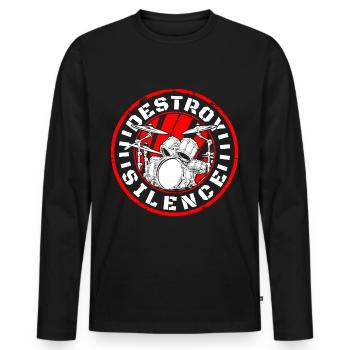 Musik Gitarre Konzert - Männer Premium Bio Langarmshirt - Schwarz - Vorne - Nico (187cm)
