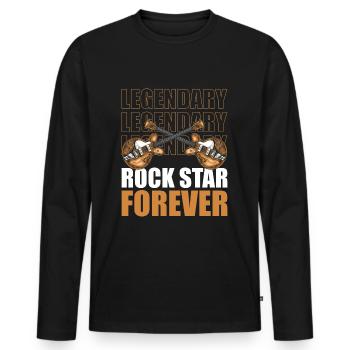 Musik Band Konzert - Männer Premium Bio Langarmshirt - Schwarz - Vorne - Nico (187cm)