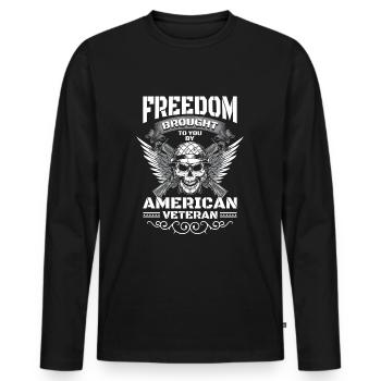 Amerika Staat Tourismus - Männer Premium Bio Langarmshirt - Schwarz - Vorne - Nico (187cm)