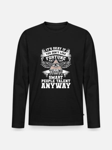 Hellseher Sterne - Männer Premium Bio Langarmshirt - Schwarz
