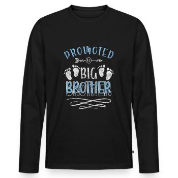 Celebration Boozing Men's Evening Community - Men's Premium Organic Long Sleeve Shirt - black - Front - Nico (187cm)