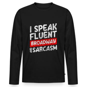 Theatre Performance Play Curtain - Men's Premium Organic Long Sleeve Shirt - black - Front - Nico (187cm)