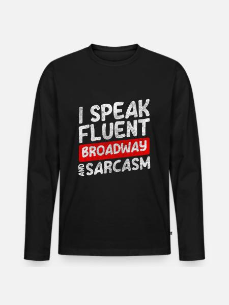 Theatre Performance Play Curtain - Men's Premium Organic Long Sleeve Shirt - black