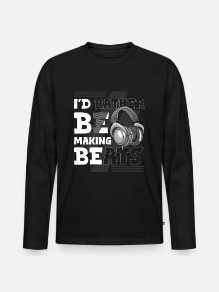 Music Celebration Rave - Men's Premium Organic Long Sleeve Shirt - black