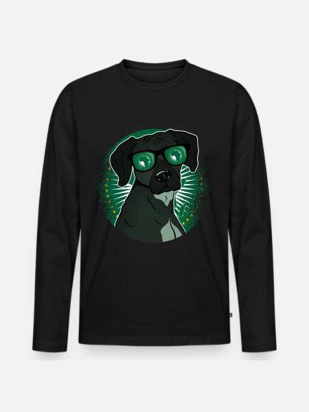 African Union - Men's Premium Organic Long Sleeve Shirt - black