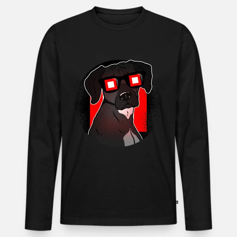Baster - Männer Premium Bio Langarmshirt - Schwarz