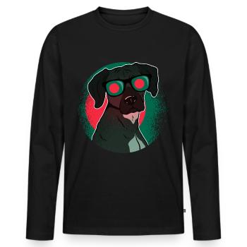 Bangladesch - Männer Premium Bio Langarmshirt - Schwarz - Vorne - Nico (187cm)