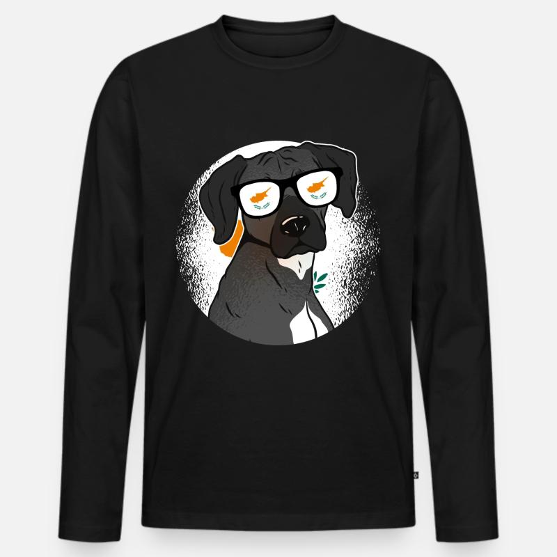 Zypern - Männer Premium Bio Langarmshirt - Schwarz