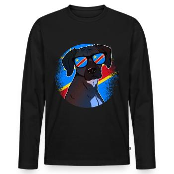 Democratic Republic of the Congo - Men's Premium Organic Long Sleeve Shirt - black - Front - Nico (187cm)