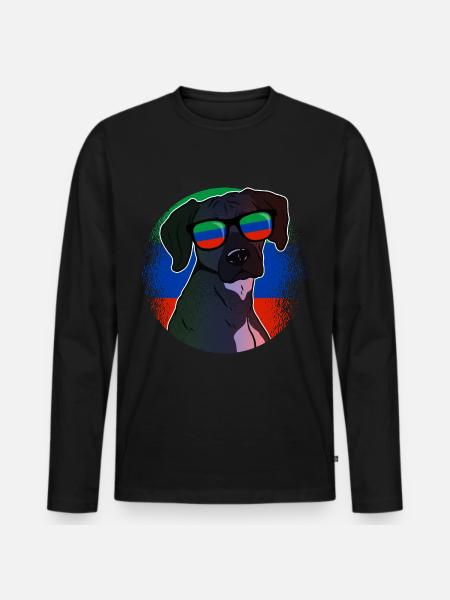 Dagestan - Men's Premium Organic Long Sleeve Shirt - black