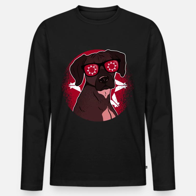 Lakota - Männer Premium Bio Langarmshirt - Schwarz