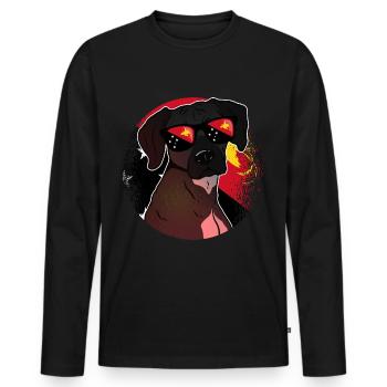 Papua-Neuguinea - Männer Premium Bio Langarmshirt - Schwarz - Vorne - Nico (187cm)