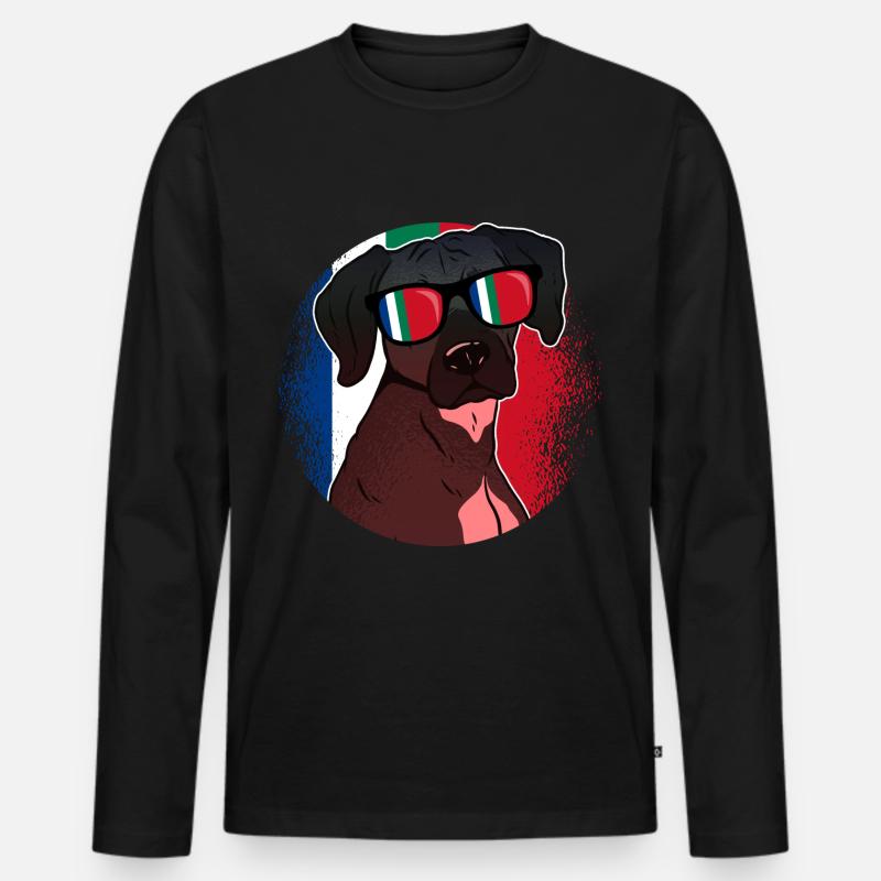 Republik Maluku Selatan - Männer Premium Bio Langarmshirt - Schwarz