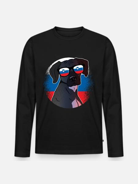 Slovenia - Men's Premium Organic Long Sleeve Shirt - black