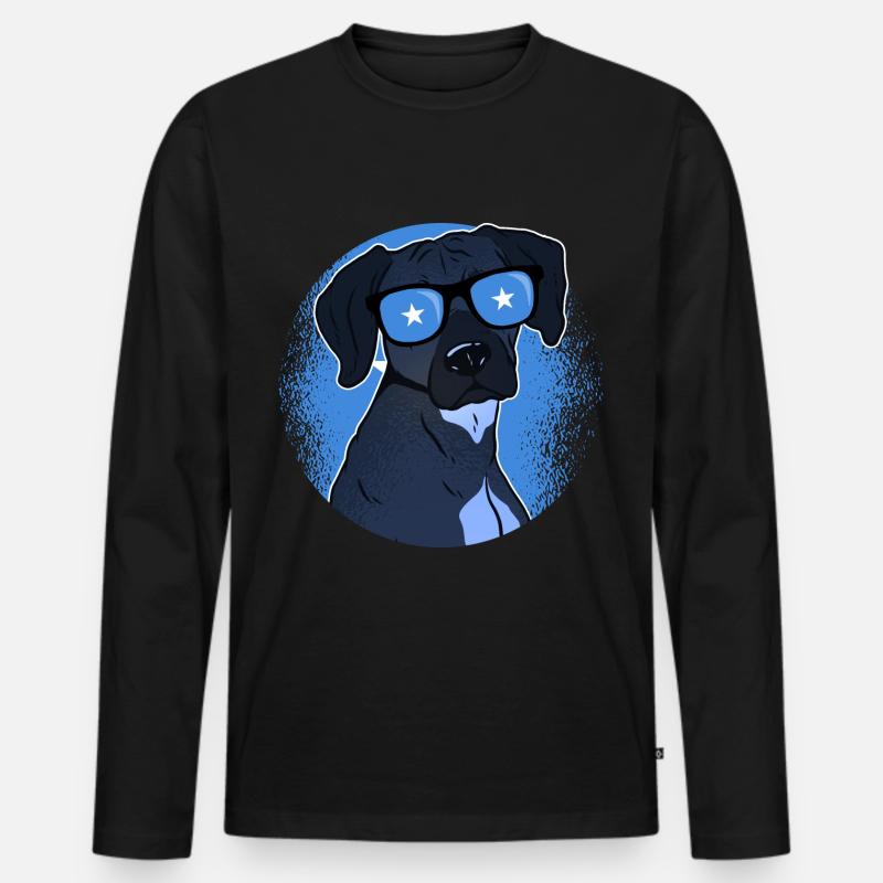 Somalia - Männer Premium Bio Langarmshirt - Schwarz