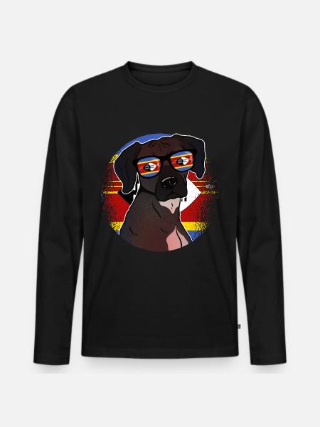 Swaziland - T-shirt manches longues Premium bio Homme - noir
