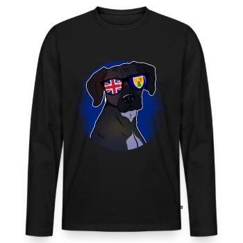 Turks and Caicos Islands - Men's Premium Organic Long Sleeve Shirt - black - Front - Nico (187cm)