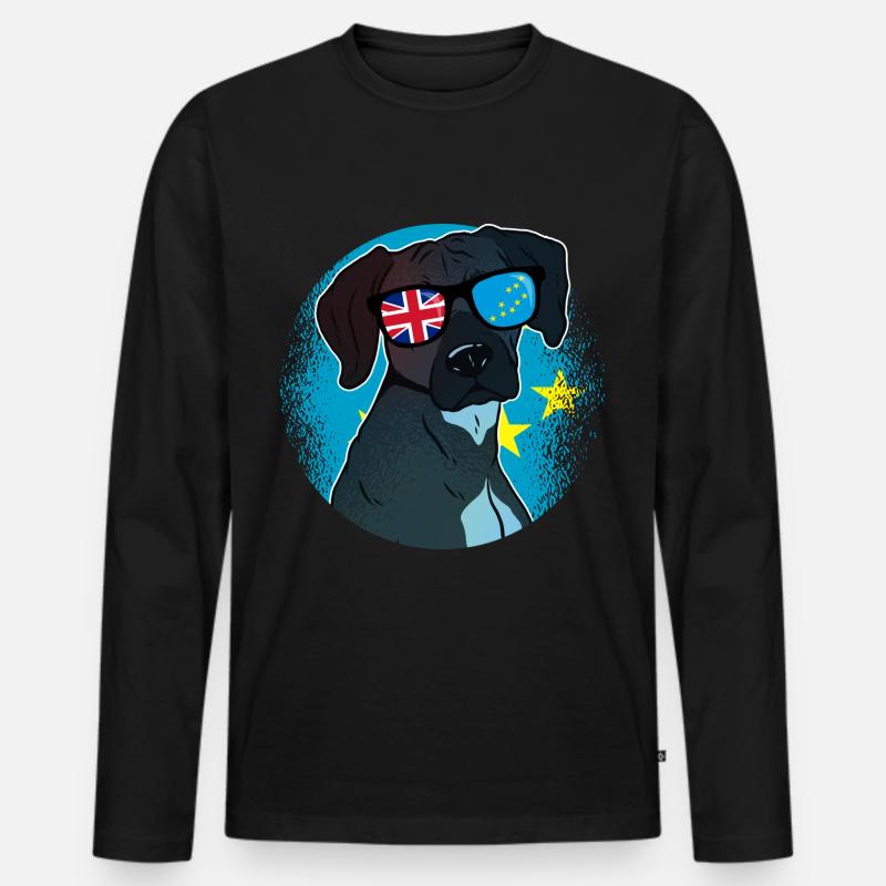Tuvalu - Männer Premium Bio Langarmshirt - Schwarz