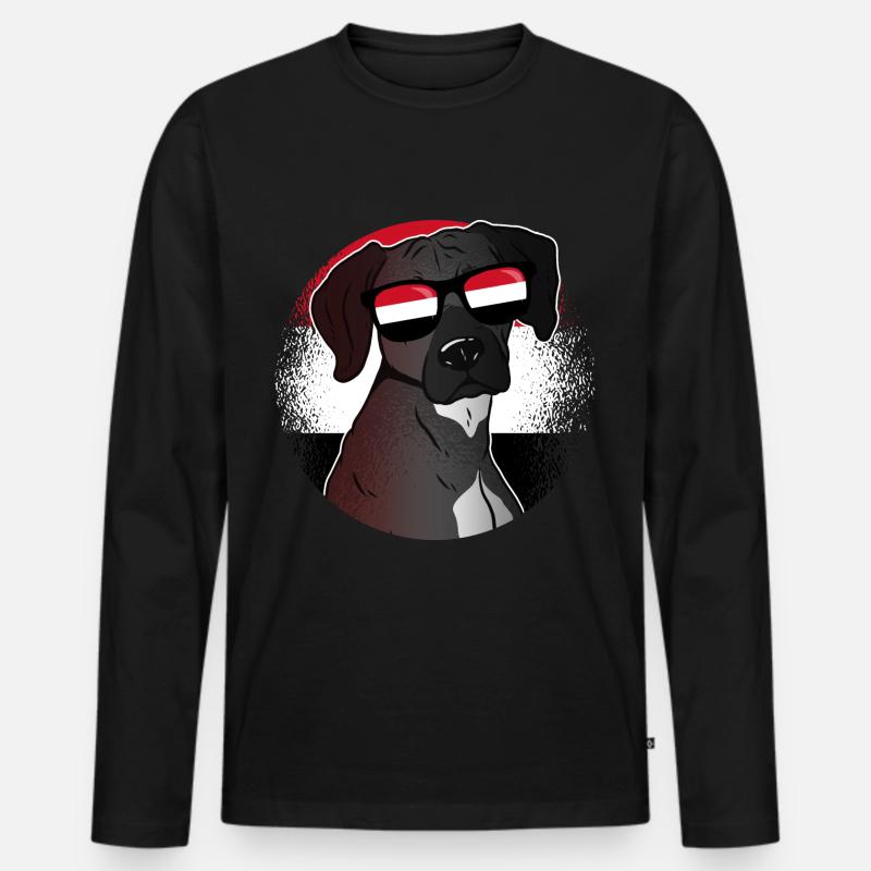 Jemen - Männer Premium Bio Langarmshirt - Schwarz