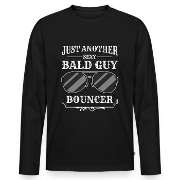 Sicherheitsdienst Beruf Party - Männer Premium Bio Langarmshirt - Schwarz - Vorne - Nico (187cm)