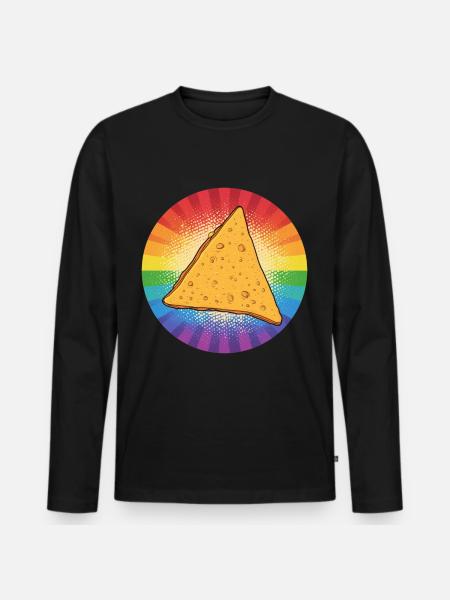LGBTQ Nacho - Männer Premium Bio Langarmshirt - Schwarz