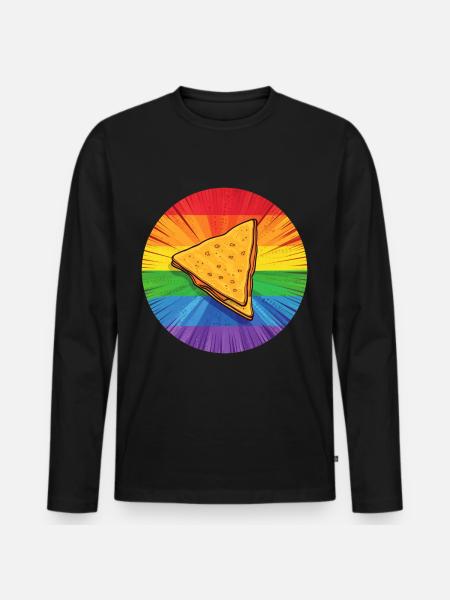 LGBTQ Nacho - Men's Premium Organic Long Sleeve Shirt - black