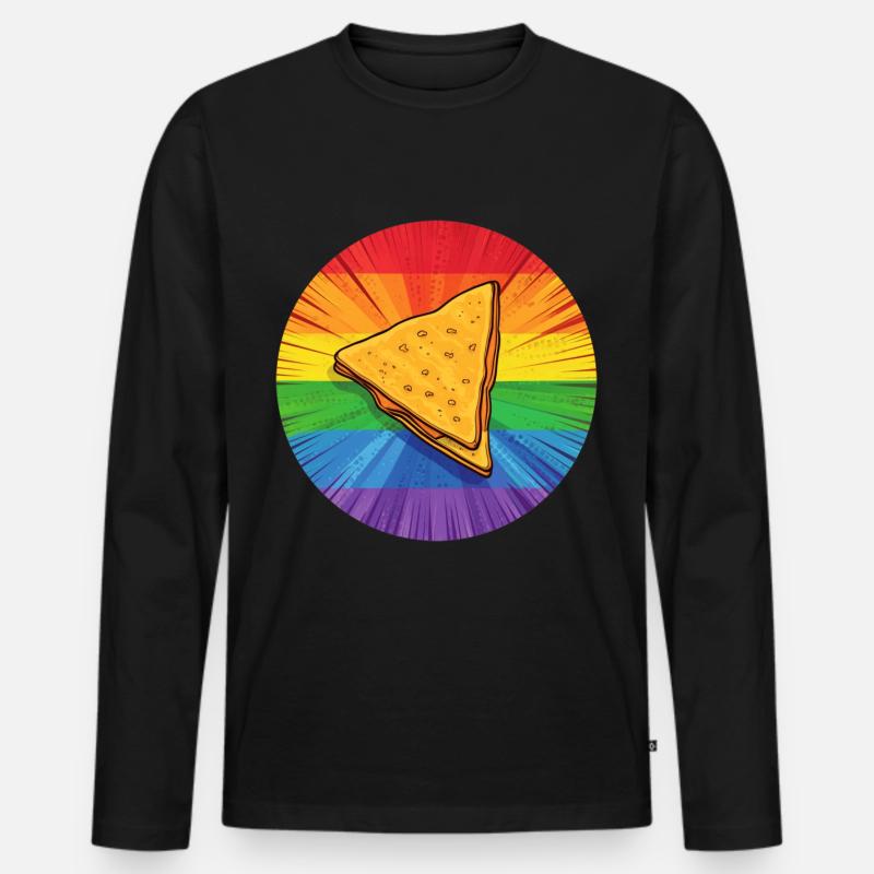 LGBTQ Nacho - Männer Premium Bio Langarmshirt - Schwarz