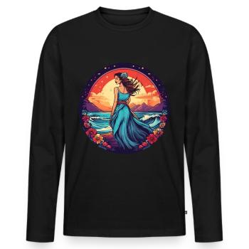 5 de Mayo Party Drinko de Mayo Mexikanische Donna, - Männer Premium Bio Langarmshirt - Schwarz - Vorne - Nico (187cm)