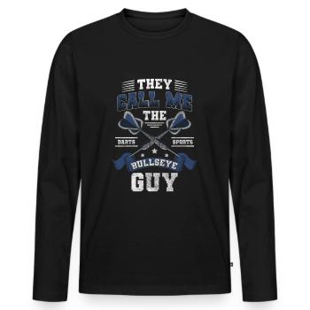 Fléchettes Arrow Target Sports Homme - T-shirt manches longues Premium bio Homme - noir - Devant - Nico (187cm)