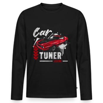 Tuning Mechanic Contest - Men's Premium Organic Long Sleeve Shirt - black - Front - Nico (187cm)