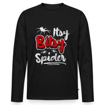 Spider Pet Bite Horror - Men's Premium Organic Long Sleeve Shirt - black - Front - Nico (187cm)