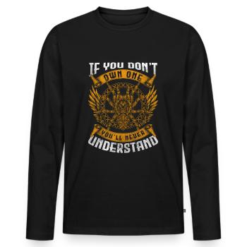 Spinnennetz Netz Terrarium - Männer Premium Bio Langarmshirt - Schwarz - Vorne - Nico (187cm)