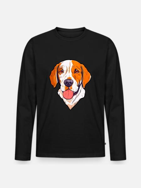 Dog Owner Puppy Master - Men's Premium Organic Long Sleeve Shirt - black