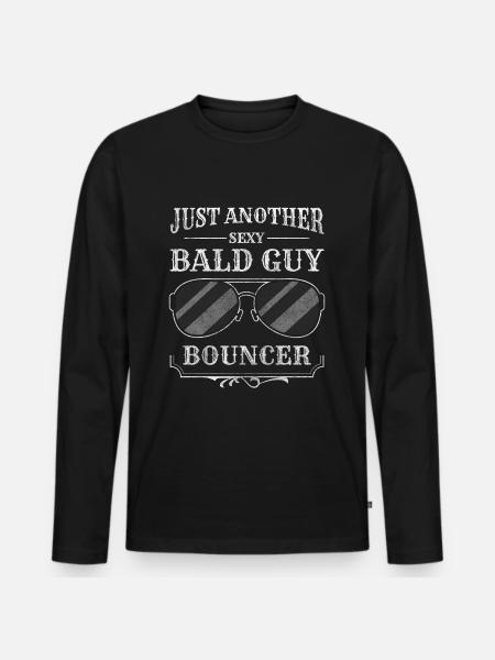 Security Door Inlet Muscles - Men's Premium Organic Long Sleeve Shirt - black