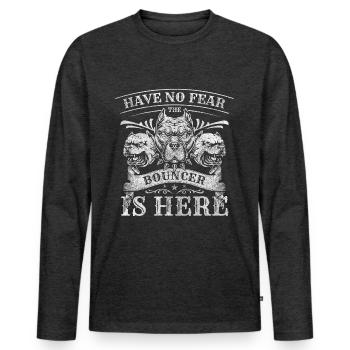 Security Door Concert Danger - Men's Premium Organic Long Sleeve Shirt - heather anthracite - Front - Nico (187cm)