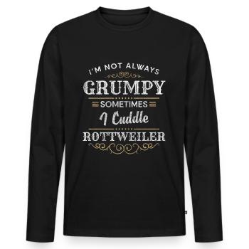 Rassehund Hunderasse Hundehalter Aufpasser - Männer Premium Bio Langarmshirt - Schwarz - Vorne - Nico (187cm)