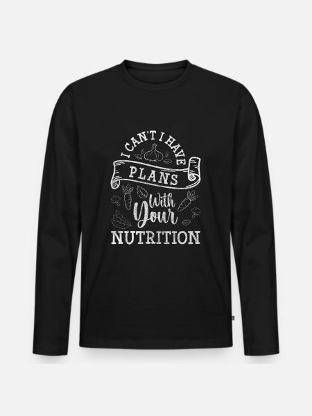 Ernährung Job Lecker Fleisch - Männer Premium Bio Langarmshirt - Schwarz
