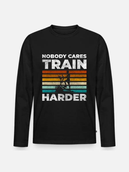 Training Endurance Strength Coach - Men's Premium Organic Long Sleeve Shirt - black
