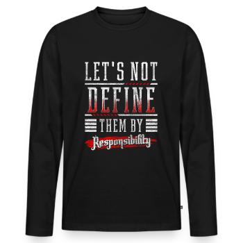 Men's Day Masculinity November - Men's Premium Organic Long Sleeve Shirt - black - Front - Nico (187cm)